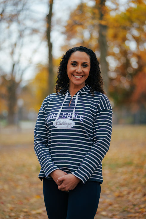 Big Cotton Striped Hoodie