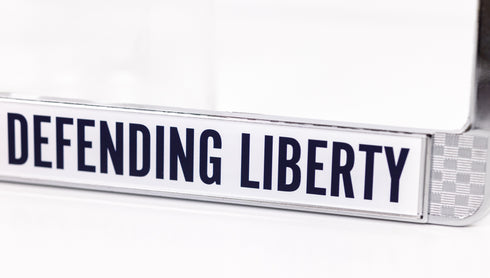 Pursuing Truth Defending Liberty License Plate