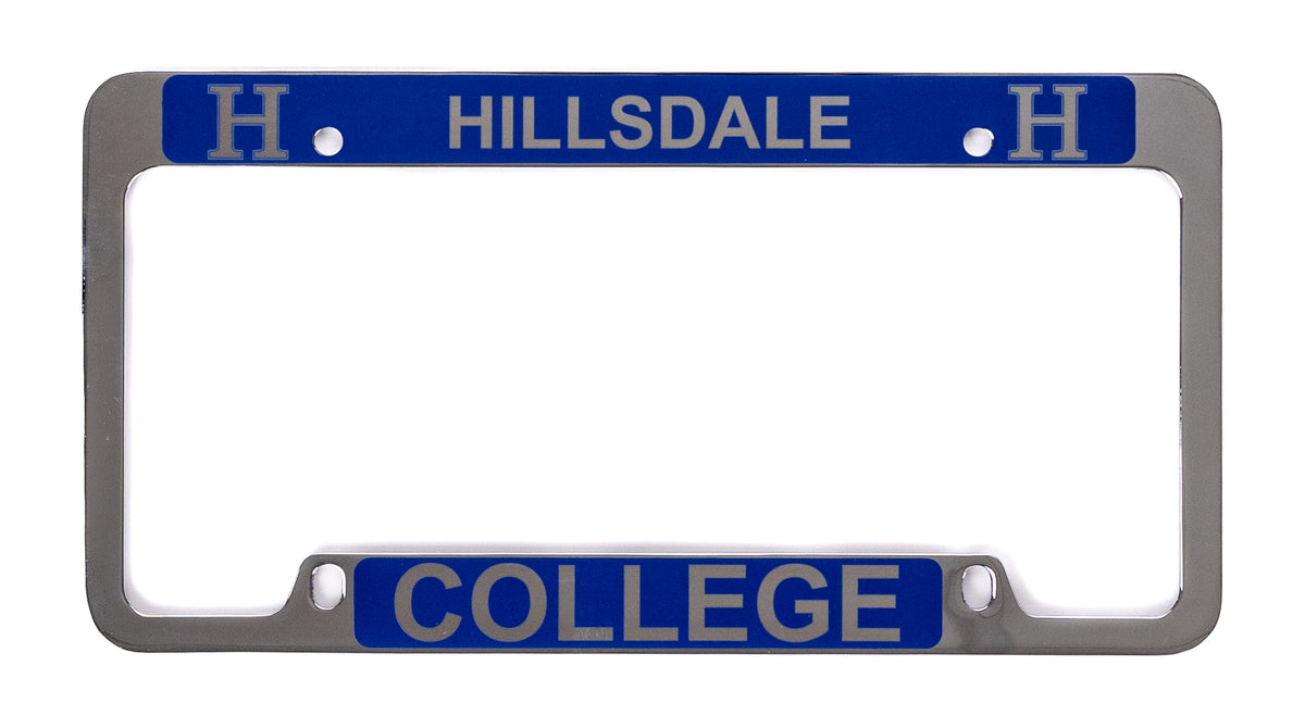 Blue License Plate Frame Hillsdale College