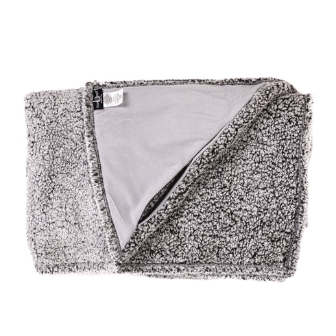 Frost Grey Sherpa Blanket
