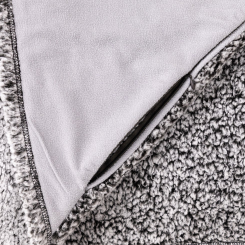 Frost Grey Sherpa Blanket