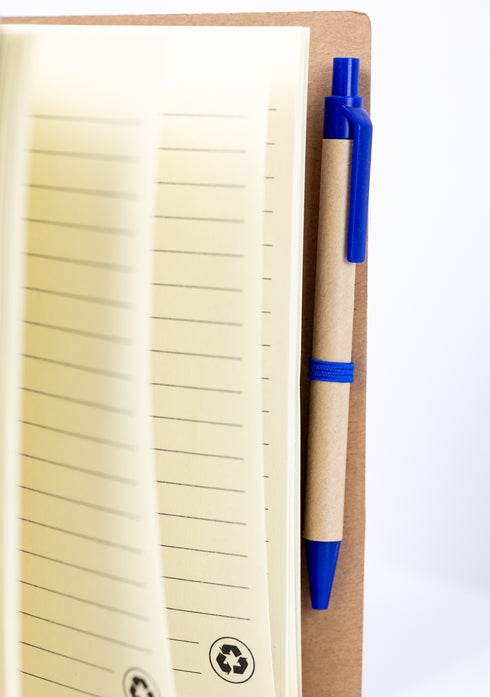 Eco-Inspired Spiral Notebook & Pen