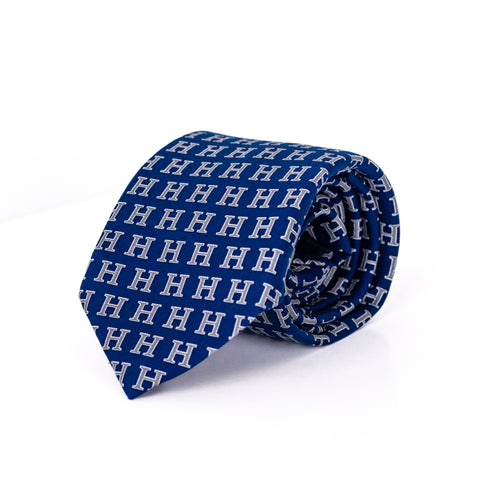 Navy Blue Silk Tie