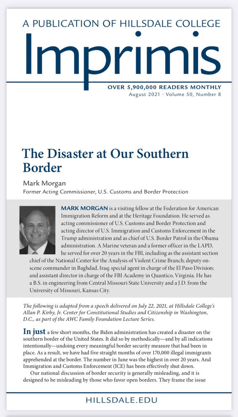 The Disaster at Our Southern Border, Mark Morgan