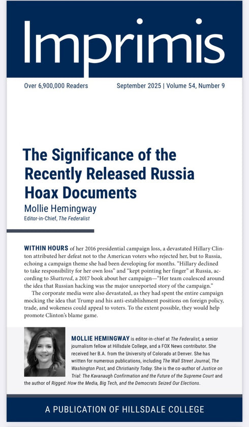 The Significance of the Recently Released Russia Hoax Documents