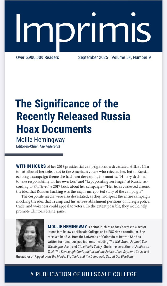 The Significance of the Recently Released Russia Hoax Documents ...